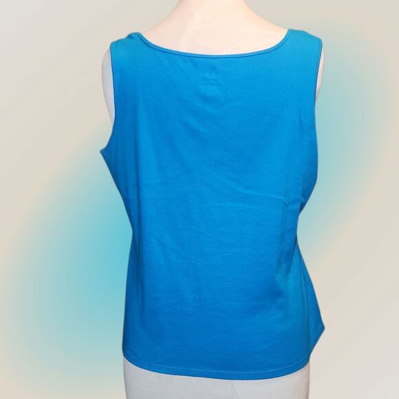 Ruby Rd. Blue Tank Top - Picture 3 of 5